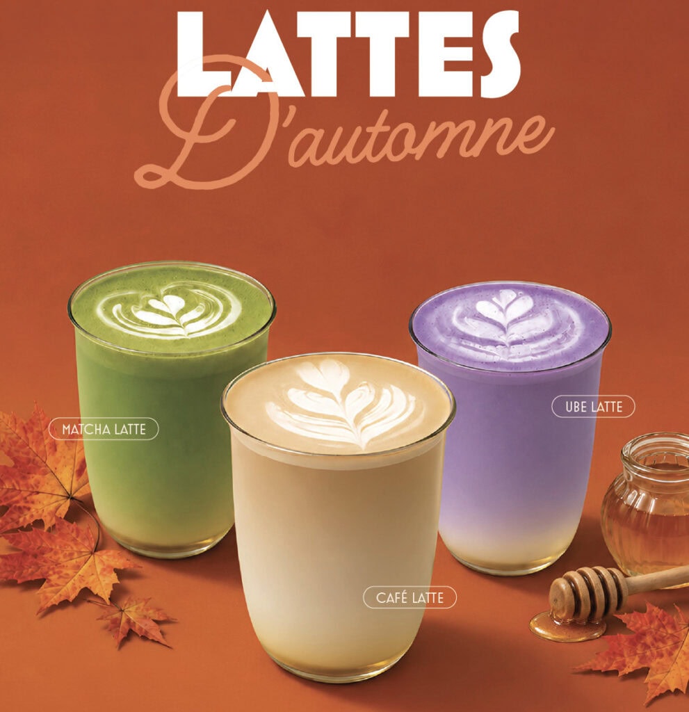 latte automne miel erable maple honey bagel corner